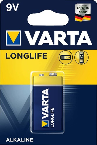 Varta Cons.Varta Batterie Longlife E E-Block, 6LR61,Al-Mn 4122 Bli.1