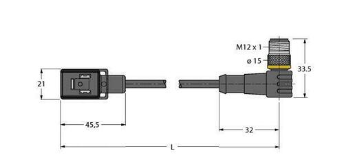 Turck Ventilsteckverbinder Bauform B VBS02-S80E #6606575