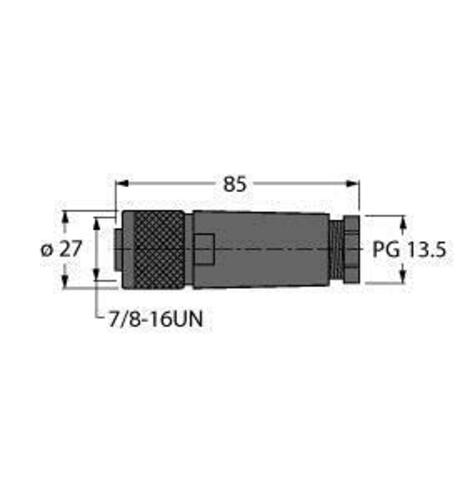 Turck Steckverbinder konfektionierbar B4141-0/13.5