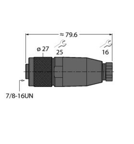 Turck Steckverbinder konfektionierbar B4141-0/9