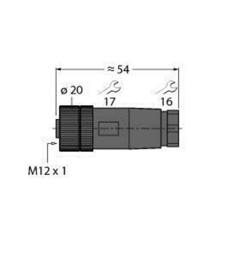 Turck Steckverbinder konfektionierbar B8151-0/9