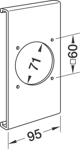 Tehalit Geräteblende R 8685 rws