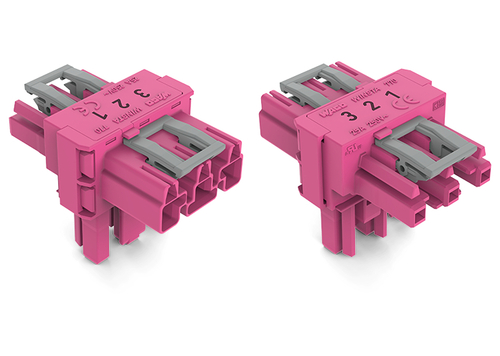 WAGO GmbH & Co. KG T-Verteiler 3-polig Kod. B,pink 770-1613