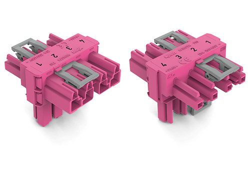 WAGO GmbH & Co. KG T-Verteiler 4-polig Kod. B,pink 770-1733