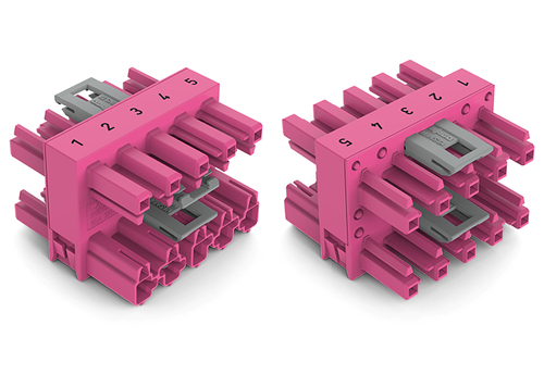 WAGO GmbH & Co. KG 3-fach-Verteiler 5-polig Kod. B,pink 770-1746