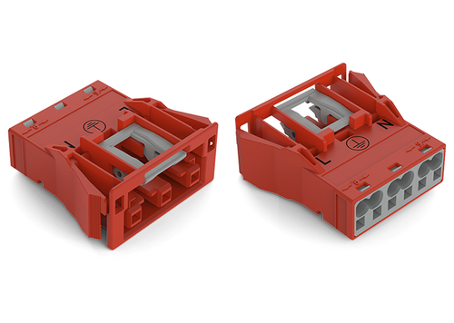 WAGO GmbH & Co. KG Snap-In-Buchse 3-polig,Kod. P,rot 770-2303