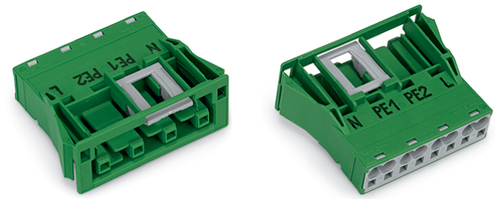 WAGO GmbH & Co. KG Snap-In-Buchse 4-polig,Kod. Q,grün 770-2324