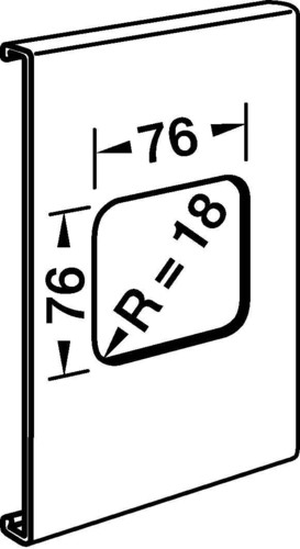 Tehalit Geräteblende R 8280 gr