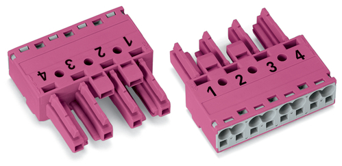 WAGO GmbH & Co. KG Buchse 4-polig Kod. B,pink 770-284