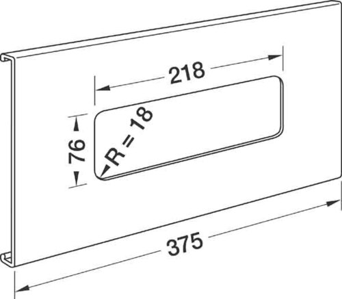 Tehalit Geräteblende R 8290 cws
