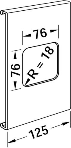 Tehalit Geräteblende R 8281 gr