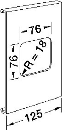 Tehalit Geräteblende R 8282 gr