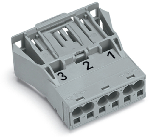 WAGO GmbH & Co. KG Snap-In-Stecker 3-polig,Kod. B,grau 770-753