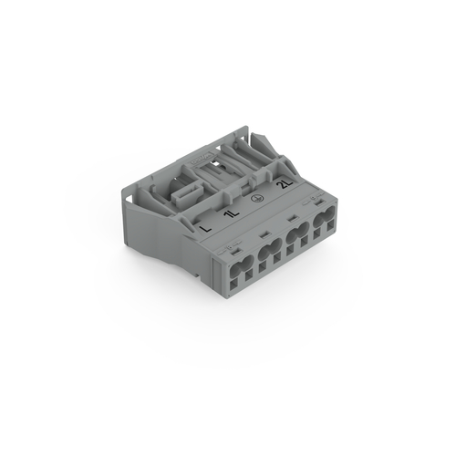 WAGO GmbH & Co. KG Snap-In-Stecker 4-polig,Kod. B,grau 770-754/064-000 WAGO GmbH & Co. KG Snap-In-Stecker 4-polig,Kod. B,grau 770-754/064-000