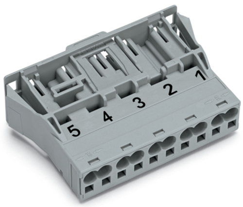 WAGO GmbH & Co. KG Snap-In-Stecker 5-polig,Kod. B,grau 770-755 WAGO GmbH & Co. KG Snap-In-Stecker 5-polig,Kod. B,grau 770-755