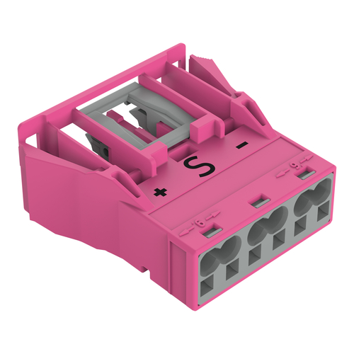 WAGO GmbH & Co. KG Snap-In-Buchse 3-polig,Kod. B,pink 770-783/082-000 WAGO GmbH & Co. KG Snap-In-Buchse 3-polig,Kod. B,pink 770-783/082-000