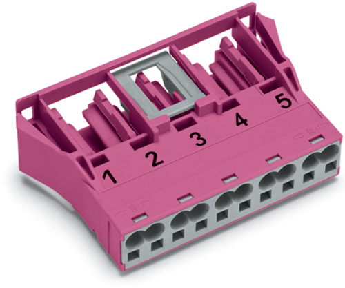 WAGO GmbH & Co. KG Snap-In-Buchse 5-polig,Kod. B,pink 770-785 WAGO GmbH & Co. KG Snap-In-Buchse 5-polig,Kod. B,pink 770-785