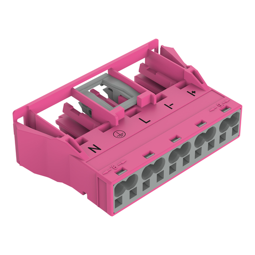 WAGO GmbH & Co. KG Snap-In-Buchse 5-polig,Kod. B,pink 770-785/080-000 WAGO GmbH & Co. KG Snap-In-Buchse 5-polig,Kod. B,pink 770-785/080-000