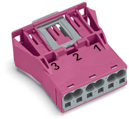 WAGO GmbH & Co. KG Snap-In-Stecker 3-polig,Kod. B,pink 770-793 WAGO GmbH & Co. KG Snap-In-Stecker 3-polig,Kod. B,pink 770-793