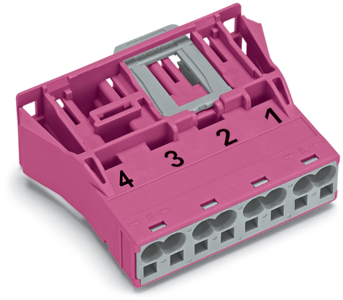 WAGO GmbH & Co. KG Snap-In-Stecker 4-polig,Kod. B,pink 770-794 WAGO GmbH & Co. KG Snap-In-Stecker 4-polig,Kod. B,pink 770-794