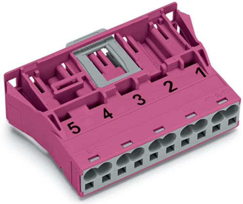 WAGO GmbH & Co. KG Snap-In-Stecker 5-polig,Kod. B,pink 770-795 WAGO GmbH & Co. KG Snap-In-Stecker 5-polig,Kod. B,pink 770-795