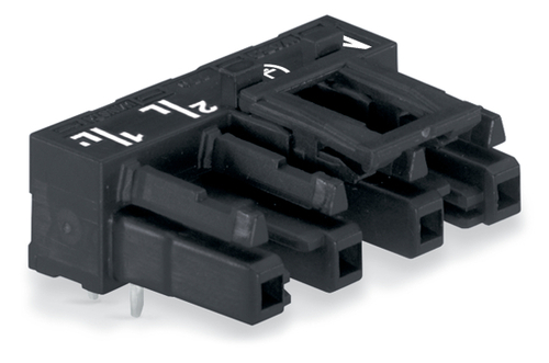 WAGO GmbH & Co. KG Buchse für Leiterplatten 4-polig,schwarz 770-804/011-000