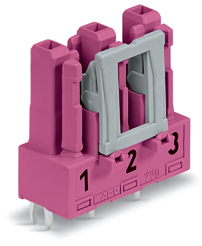 WAGO GmbH & Co. KG Buchse für Leiterplatten gerade,3-polig,pink 770-883