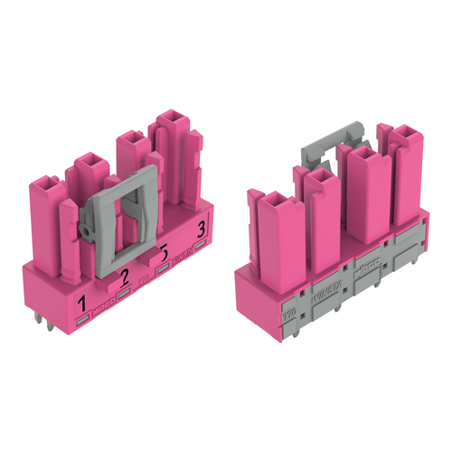 WAGO GmbH & Co. KG Buchse für Leiterplatten gerade,4-polig,pink 770-884/081-000