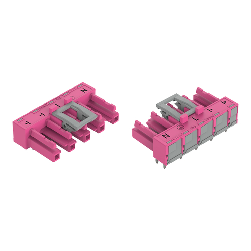 WAGO GmbH & Co. KG Buchse für Leiterplatten abgew.,5-polig,pink 770-885/011-000/080-