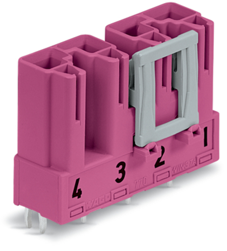 WAGO GmbH & Co. KG Stecker für Leiterplatten 4-polig,pink 770-894