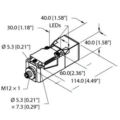 Turck Sensor induktiv NI40UCP40VP4X2H1141