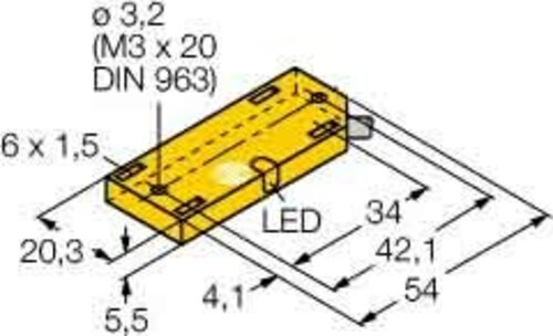 Turck Sensor kapazitiv BC5-QF5.5-Y1X/S250 Turck Sensor kapazitiv BC5-QF5.5-Y1X/S250