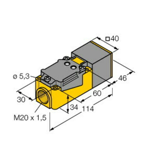 Turck Sensor induktiv NI20NF-CP40-VP4X2