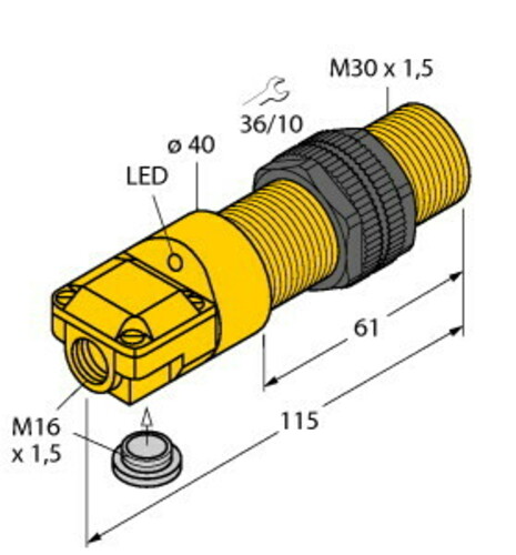 Turck Sensor induktiv BI10-P30SR-AP6X