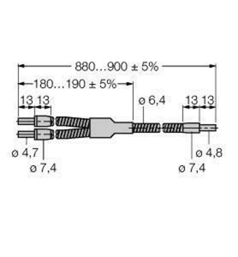 Turck Glas-Lichtleiter Einzelleiter BF23S