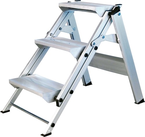 ILLER-LEITER Sicherheitstreppe klappbar, 3 Stufen 46343