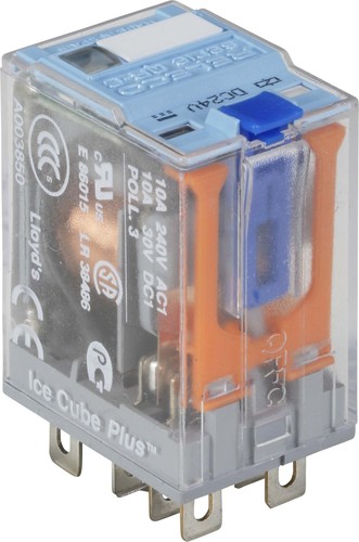 Comat Releco Miniature-Relais QRC blau 8-pin, 2 CO, DX C7-A20DX/DC24V-Relec