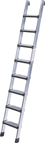 ILLER-LEITER Stufenanlegeleiter eloxiert, 6 Stufen 48506