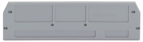 WAGO GmbH & Co. KG Abschlußplatte 2,5mm, grau 280-376 WAGO GmbH & Co. KG Abschlußplatte 2,5mm, grau 280-376
