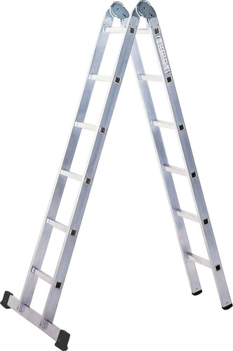 ILLER-LEITER Klappleiter, Industrie 2x7 Sprossen 62407