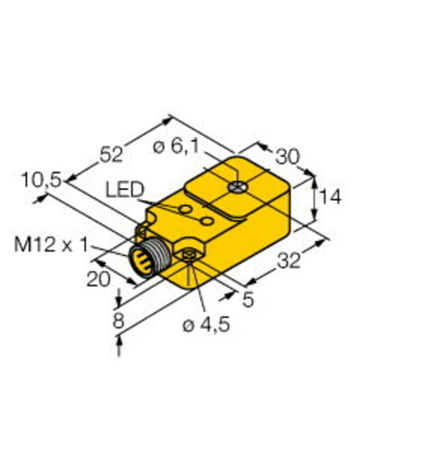 Turck Sensor induktiv BI6R-Q14-AP6X2-H1141