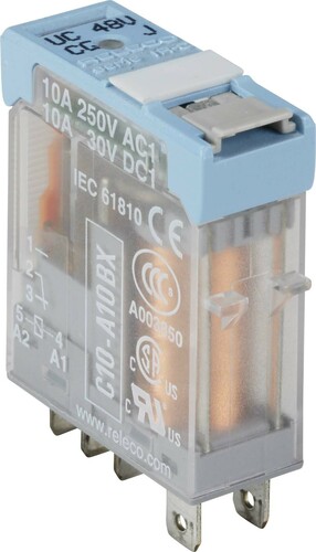 Comat Releco Interface-Relais IRC blau 5-pin, 1 CO, X=LED C10-A10X/DC12V-Relec