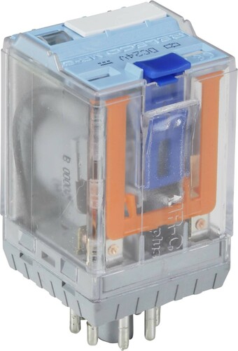 Comat Releco Miniature-Relais QRC blau 8-pin, 2 CO, X=LED C2-A20X/DC24V-Releco