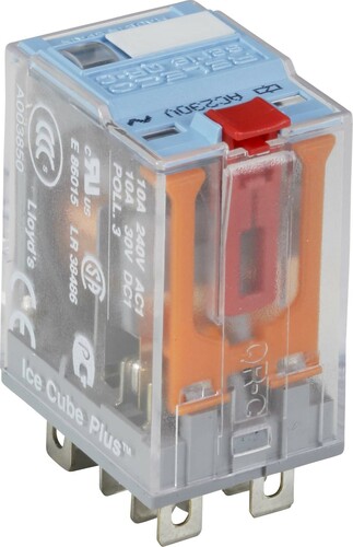 Comat Releco Miniature-Relais QRC blau 8-pin, 2 CO C7-A20/AC24V-Releco Comat Releco Miniature-Relais QRC blau 8-pin, 2 CO C7-A20/AC24V-Releco