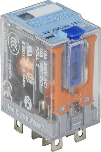 Comat Releco Miniature-Relais QRC blau 8-pin, 2 CO, FX C7-A20FX/DC24V-Relec
