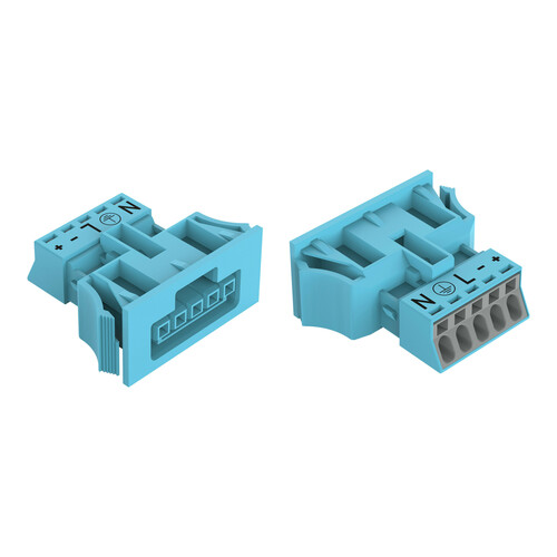 WAGO GmbH & Co. KG Snap-In-Buchse 5-polig,blau 890-2105/006-000 WAGO GmbH & Co. KG Snap-In-Buchse 5-polig,blau 890-2105/006-000