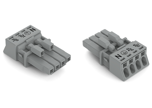 WAGO GmbH & Co. KG Buchse 4-polig Kod. B,grau 890-244/060-000