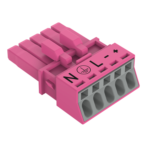 WAGO GmbH & Co. KG Buchse 5-polig Kod. B,pink 890-285/082-000