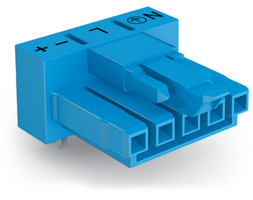 WAGO GmbH & Co. KG Buchse für Leiterplatten abgew.,5-polig,blau 890-3105/011-000
