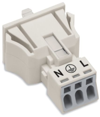 WAGO GmbH & Co. KG Snap-In-Stecker 3-polig,Kod. A,weiß 890-733